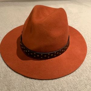 Burnt orange fedora